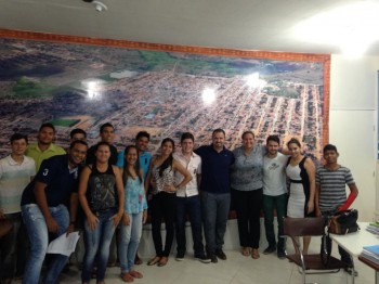 Prefeito recebe acadêmicos da Faculdade Ages. Foto: Facebook Ricardo Maia